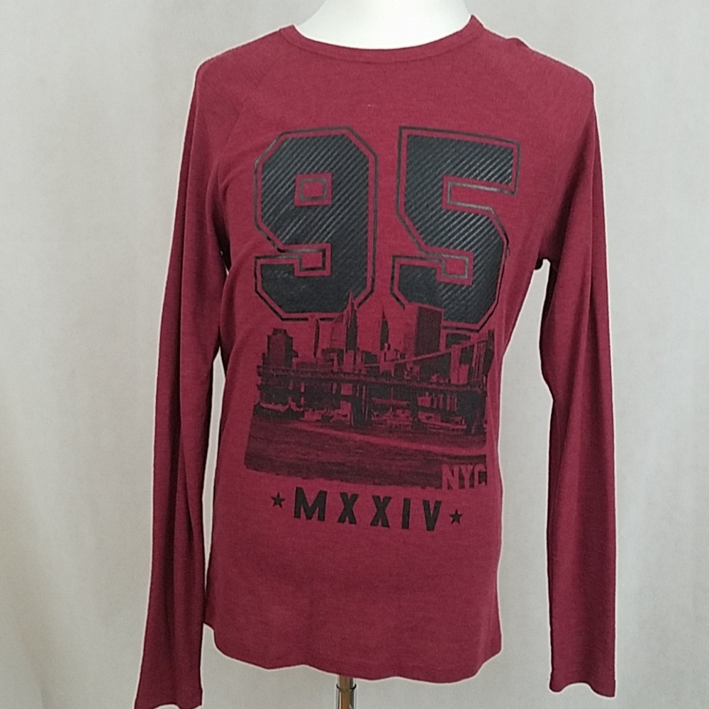 5/50 Mens Aeropostale NYC long sleeve shirt NEW